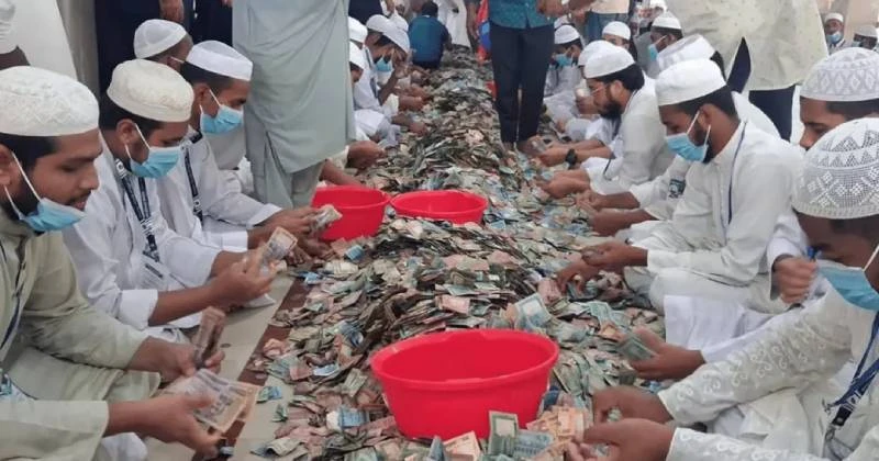 এবার পাগলা মসজিদের দানবাক্স থেকে পাওয়া গেল ৪৩ বস্তা টাকা