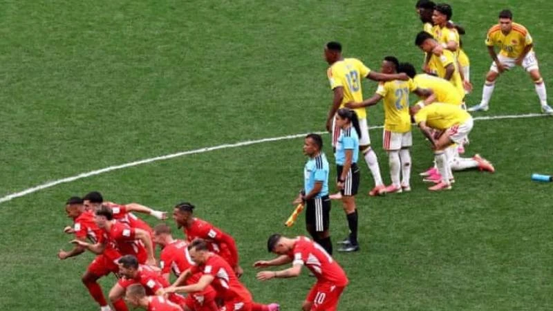 কলম্বিয়াকে হারিয়ে ৭২ বছর পর কোয়ার্টার ফাইনালে সুইজারল্যান্ড