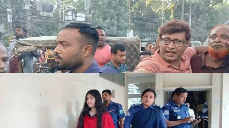 বগুড়া আদালত চত্বরে তরুণীকে জোর করে গাড়িতে তোলার চেষ্টা, ধস্তাধস্তি