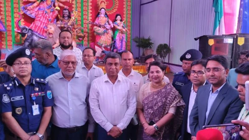 ধামরাইয়ে শারদীয় দুর্গাপূজা উপলক্ষে নিরাপত্তা ব্যবস্থা পর্যবেক্ষণ করেছে প্রশাসন