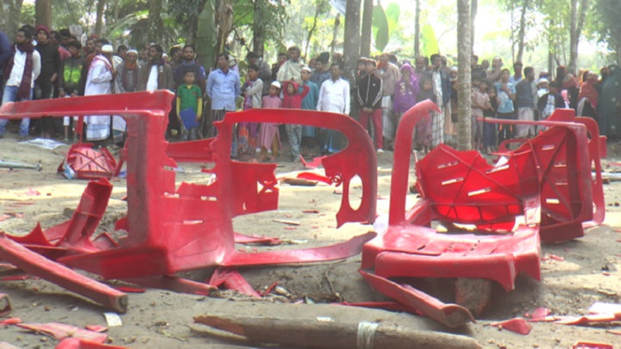 ভোলায় স্বতন্ত্র প্রার্থীর নির্বাচনী অফিসে হামলা