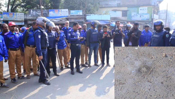 বগুড়ার গাবতলীতে ককটেল বিস্ফোরণে তিন পুলিশ সদস্য আহত